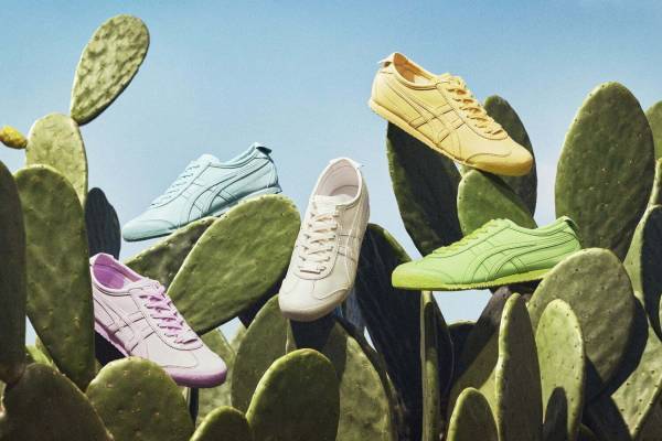 オニツカタイガー新スニーカー「メキシコ 66 カクトフル」、淡いカラーのサボテン由来アッパー