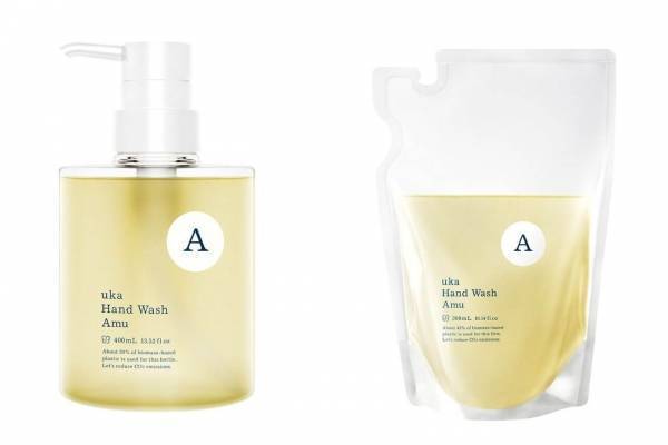 ukaのハンドウォッシュがシンプルなデザインでリニューアル、たっぷりの泡で潤い保つ肌へ