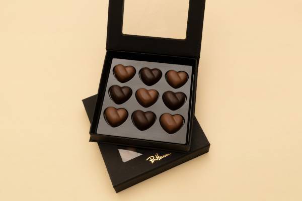 ロンハーマン カフェ“ハート型”の23年バレンタインチョコ、カカオの香りや酸味を楽しむ2種