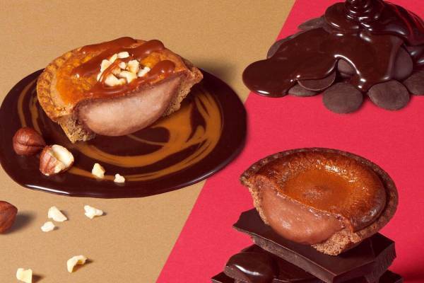 ベイク チーズタルトの新作「焼きたてチーズタルト キャラメルチョコナッツ」バレンタイン限定で