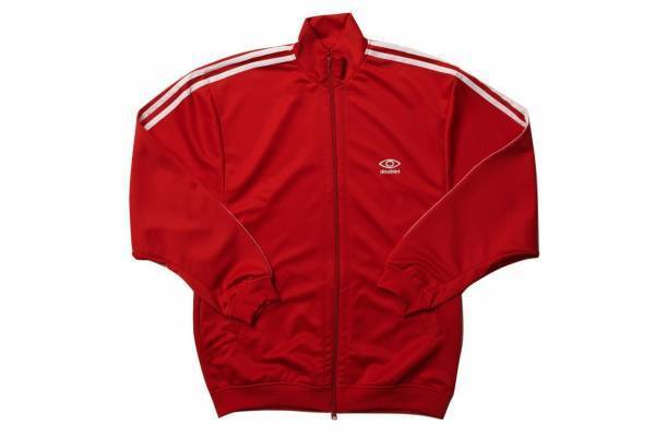 ダブレット“透明人間になれる”ジャージセットアップ、肩パッド入りスーパービッグシルエット