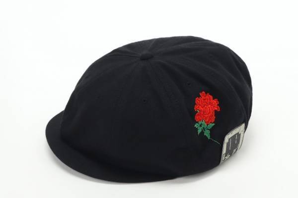 ワイルドサイド ヨウジヤマモト“牡丹の花”刺繍キャスケット＆ロゴ入りトートバッグ