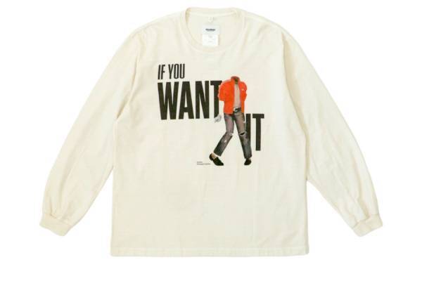 ダブレットから“踊る透明人間”プリントのロングTシャツ、ウィズムとのコラボで