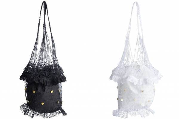 ミュベール23年春夏新作バッグ、レース＆フラワービーズ付き“あみあみバッグ”など