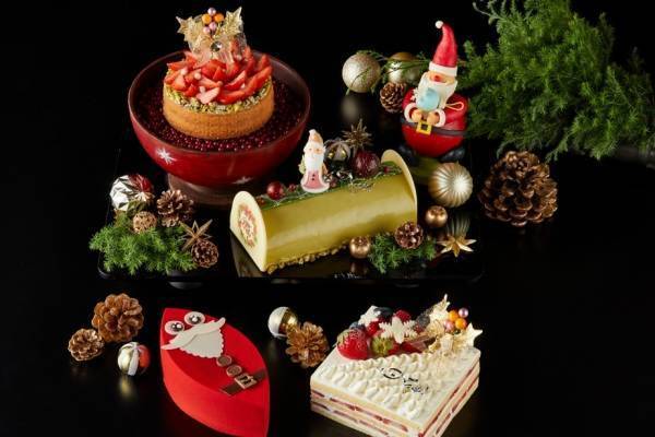 ウェスティンホテル横浜23年クリスマスケーキ、“イチゴタルト入り”オーナメント型ケーキなど