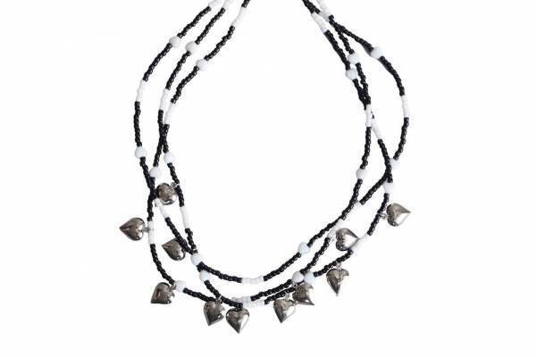 ミュベール23年春夏「ハートモチーフ」のウェア＆アクセサリー、ハートチャームが揺れるネックレス