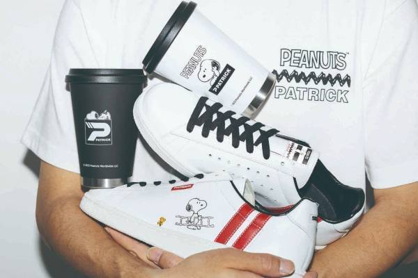 パトリック新作「スヌーピー」の限定スニーカーやTシャツ、モバイルタンブラーも