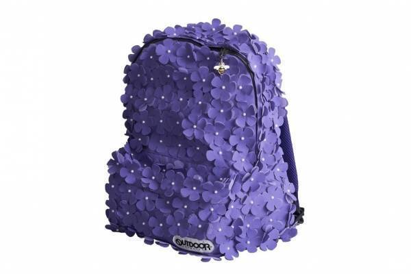 ミュベール × アウトドアプロダクツ第2弾、“たっぷりの花”を飾ったバックパックやウエストバッグ