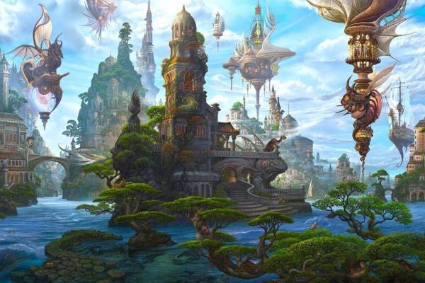 ファイナルファンタジーなど手がける内尾和正の個展が横浜で、アニメのコンセプトアートや新作版画を展示