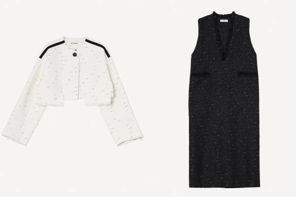 リト ストラクチャー、フリンジ華やぐツイードジャケット＆ドレスや高級感あるエコレザーバッグ