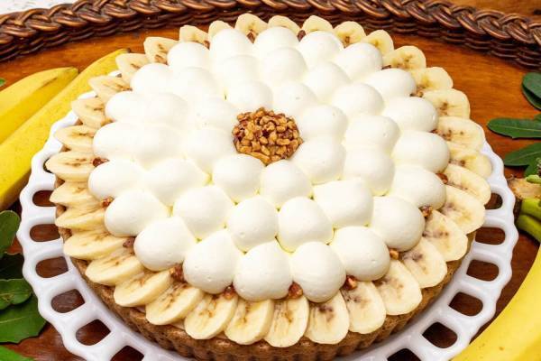 キル フェ ボン青山店限定「バナナのショートケーキタルト〜コーヒー風味〜」バナナたっぷりの新作タルト