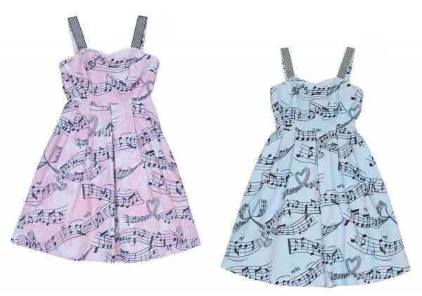 ミルク「メロディシリーズ」五線譜プリントのワンピース＆初の燕尾服、音符が煌めくアクセサリー