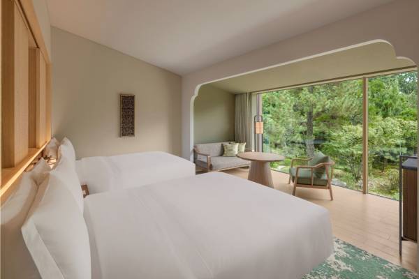 「紫翠 ラグジュアリーコレクションホテル 奈良」奈良公園内に開業、隈研吾が設計＆露天風呂付き客室も