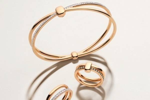 ポメラート“絆の美しさ”着想の新作ジュエリー、ダイヤモンド輝く「ダブル」ブレスレット＆リング