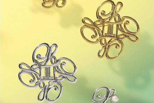 ランバン オン ブルー新作アクセサリー、ブランド頭文字“L”＆“B”着想のピアスやブローチ