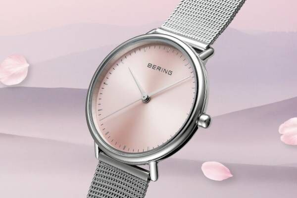 ベーリングから桜モチーフの限定腕時計、デンマークの名所に咲く桜を表現
