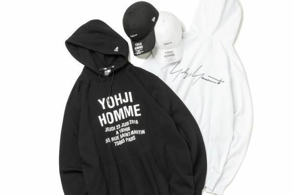 ヨウジヤマモト×ニューエラのコラボ新作、スタッフシャツを再構築したキャップ＆フーディー