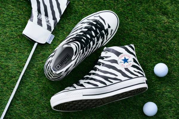 コンバース「オールスター」新作ゴルフスニーカー、ゼブラ柄のハイカットやローファー風