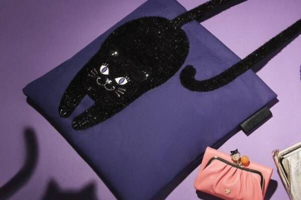アナ スイ“黒猫のティティ”モチーフを配したミニショルダーバッグ＆トートバッグ