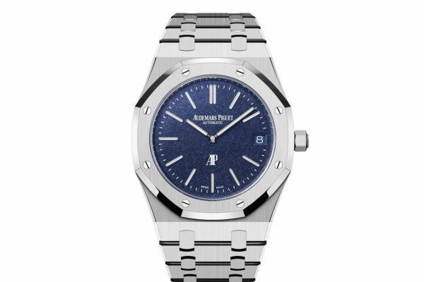 オーデマ ピゲ「ロイヤル オーク“ジャンボ”エクストラ シン」“明るい夜空”風ブルーグレインダイヤル