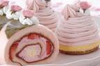 パティスリー キハチの“桜”スイーツ、ふわっと桜香るモンブラン＆苺入りロールケーキ