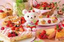 京王プラザホテル“コリラックマ”主役のいちごスイーツブッフェ、コース仕立ての料理と共に