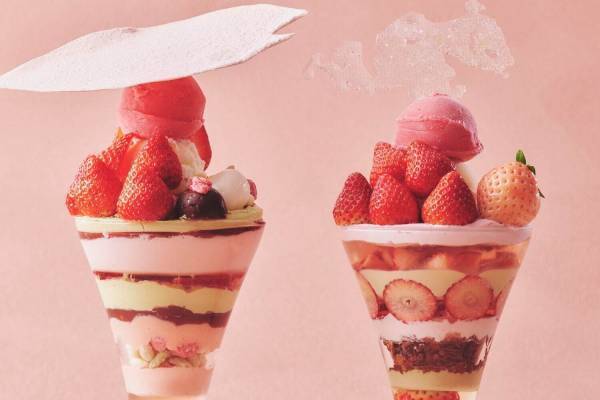 ストリングスホテル東京インターコンチネンタル、桜＆いちごの春色プレミアムパフェ