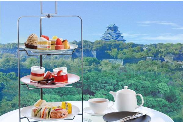 ホテルニューオータニ大阪「あまおう」のアフタヌーンティー、苺＆メロンのスーパーショートなど