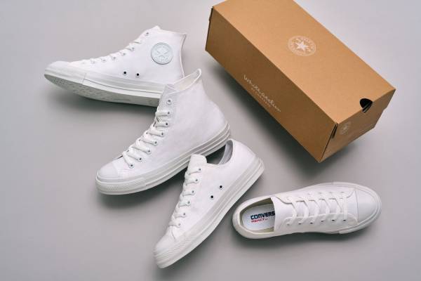 ホワイトアトリエ バイ コンバース限定“真っ白”「オールスター」スニーカーが進化、履き心地をアップ