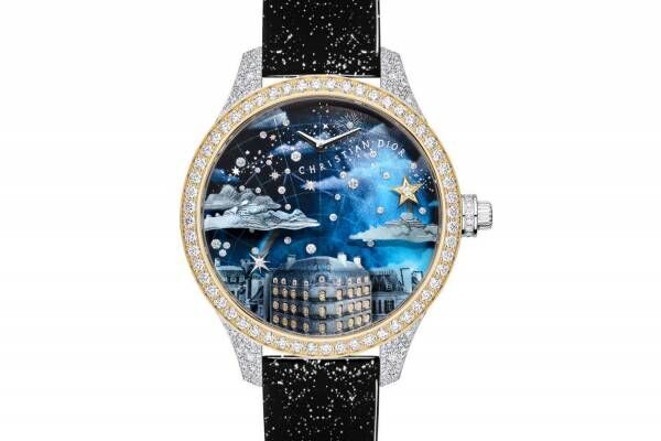 ディオール「星座」着想のレディース腕時計、&quot;ダイヤモンドの流れ星が動く”神秘的なダイアル