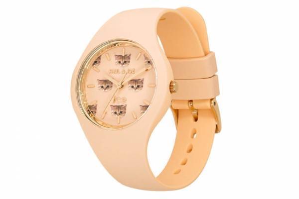 ポール＆ジョー×アイスウォッチのコラボ腕時計「猫のヌネット」アプリコットオレンジカラーで