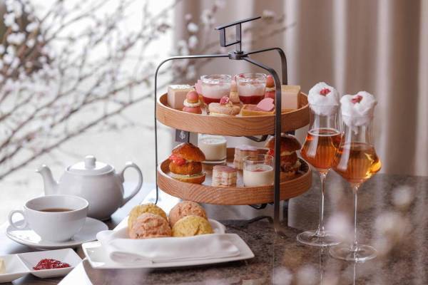 フォーシーズンズホテル京都「さくらアフタヌーンティー」桜スイーツで優雅なお花見ティータイムを