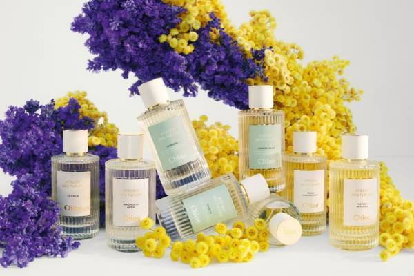 クロエ「アトリエ デ フルール」の24年春フレグランス、花々やハーブの香り3種が伊勢丹新宿店で