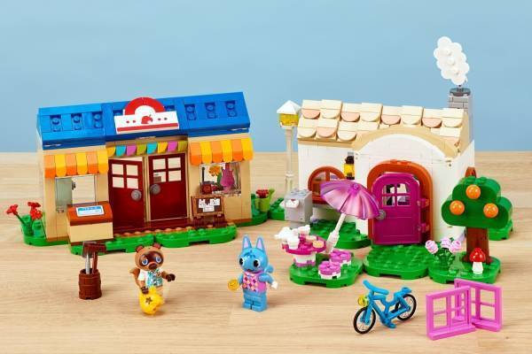『どうぶつの森』の世界を再現するレゴ、”たぬきち”や“しずえ”など人気キャラのフィギュア入り全5種類