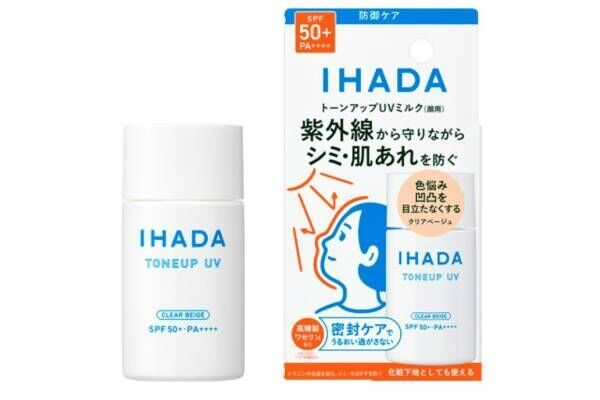 資生堂「イハダ」24年春UVケア、“肌あれ・シミ予防できる”クリアベージュの日焼け止め乳液