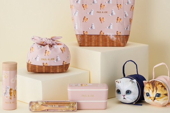 ポール & ジョー“猫のヌネット・ジプシー”フェイス型おにぎりポーチ、ランチボックスやバッグも