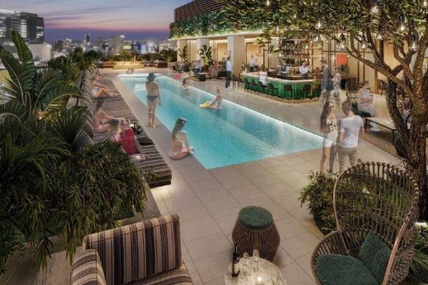 「トランクホテル ドウゲンザカ」渋谷道玄坂に - 渋谷二丁目南地区の再開発、商業施設含むビル2棟誕生