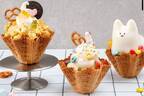 “ぷるぷる猫プリン”が乗るソフトクリーム、好みのグミやチョコをトッピングして楽しむアイスが渋谷で