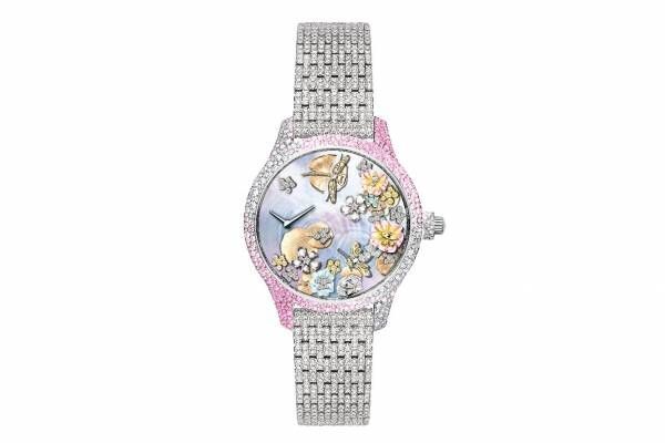 ディオール「庭園」着想“花びらや蜂が揺れ動く”ウィメンズ腕時計、ダイヤモンドやサファイアで