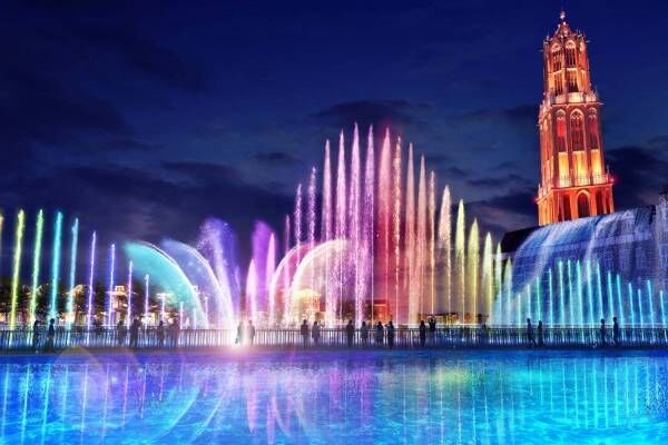 ハウステンボスの新エリア「ウォーターガーデン」日本最大の音楽噴水ショー＆イルミネーション