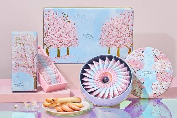 ヨックモックの春限定「ドゥーブル ショコラ オゥ サクラ」桜風味のクッキー＆ホワイトチョコレート