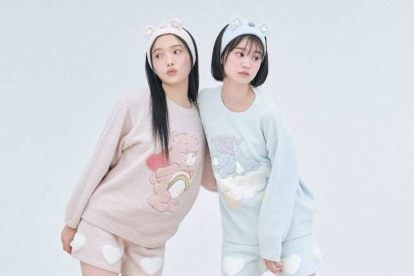 スナイデル ホーム「ケアベア」限定ルームウェア＆“クマ耳”ヘアバンド、夢見るパステルカラーで