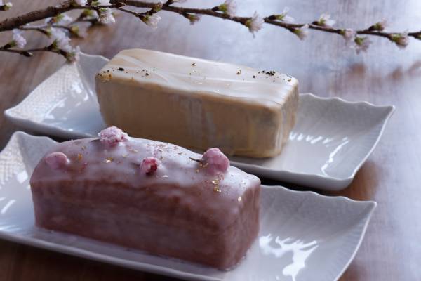 京都・長楽館から春限定パウンドケーキ「苺ロイヤルミルクティー」2種紅茶を使用、“マーブル模様”で