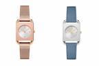 フルラのスクエア型ウィメンズ腕時計、ゴールドメッシュベルト＆イタリア産レザーベルトの2モデル