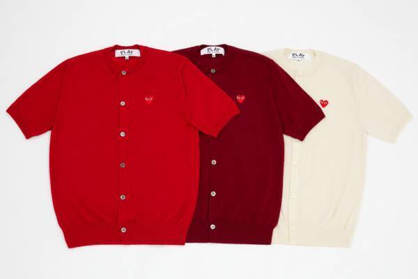 プレイ・コム デ ギャルソン初の半袖ニット＆カーディガン、「ケーウェイ」コラボのナイロンジャケットも
