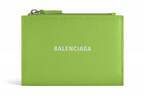 バレンシアガ「キャッシュ」ブラック＆アップルグリーン24年夏ミニ財布やカードケース