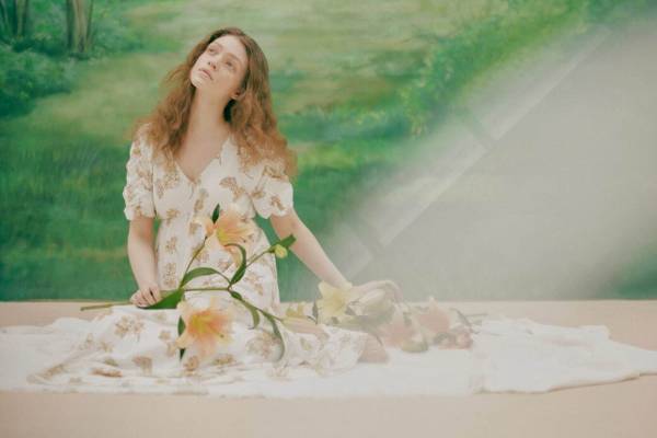 ジェラート ピケ×アルフォンス・ミュシャのルームウェア《花言葉》《ビザンティン》着想花柄ドレスなど