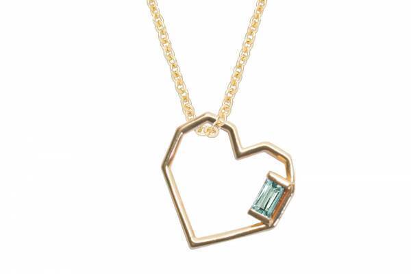 アリータ24年ホワイトデーリング＆ネックレス、“ハート型”イエローゴールド×アクアマリンなど