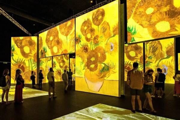 ゴッホの没入型展覧会「ゴッホ・アライブ」福岡で、暗闇に投影される3,000点以上のゴッホ作品