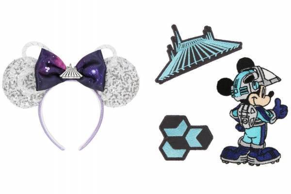 東京ディズニーランド“スペースマウンテン”にちなんだグッズ、カチューシャ＆ロケット着想クッションなど